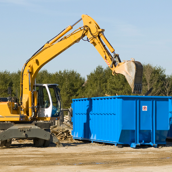 are there any restrictions on where a residential dumpster can be placed in San Gregorio CA